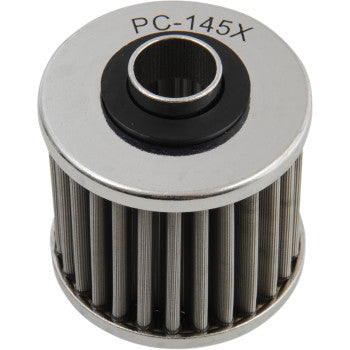 Yamaha/Aprilia/MZ Flo® Stainless Steel Oil Filter by Pc Racing