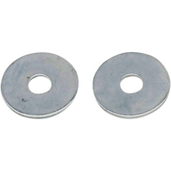 Two silver metal Washers Fenders M6 x 22 from Bolt, shown side by side on a white background—ideal for your motorcycle hardware needs or as replacements. Pack includes 10 pieces.