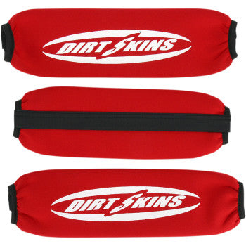 Shock Covers Front & Rear Red by Schampa & Dirt Skins