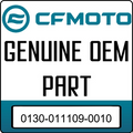 An Image of the Genuine CFMOTO Logo reading 'GENUINE OEM PART' 0130-011109-0010