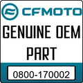 An Image of the Genuine CFMOTO Logo reading 'GENUINE OEM PART' 0800-170002