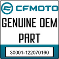 An Image of the Genuine CFMOTO Logo reading 'GENUINE OEM PART' 30001-122070160