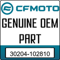 An Image of the Genuine CFMOTO Logo reading 'GENUINE OEM PART' 30204-102810