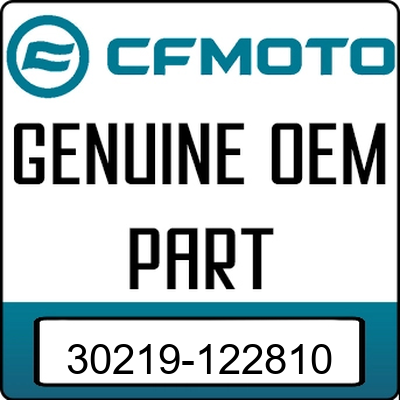 An Image of the Genuine CFMOTO Logo reading 'GENUINE OEM PART' 30219-122810