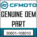 An Image of the Genuine CFMOTO Logo reading 'GENUINE OEM PART' 30601-108010