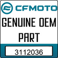 An Image of the Genuine CFMOTO Logo reading 'GENUINE OEM PART' 3112036