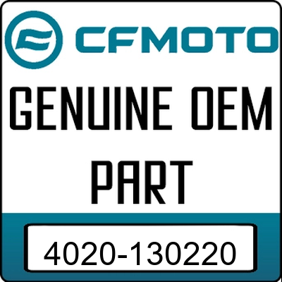 An Image of the Genuine CFMOTO Logo reading 'GENUINE OEM PART' 4020-130220