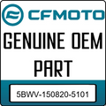 An Image of the Genuine CFMOTO Logo reading 'GENUINE OEM PART' 5BWV-150820-5101