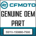 An Image of the Genuine CFMOTO Logo reading 'GENUINE OEM PART' 5SYV-150880-7500