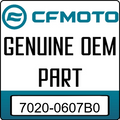 An Image of the Genuine CFMOTO Logo reading 'GENUINE OEM PART' 7020-0607B0