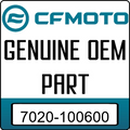 An Image of the Genuine CFMOTO Logo reading 'GENUINE OEM PART' 7020-100600