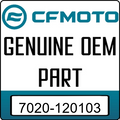 An Image of the Genuine CFMOTO Logo reading 'GENUINE OEM PART' 7020-120103