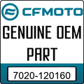 An Image of the Genuine CFMOTO Logo reading 'GENUINE OEM PART' 7020-120160