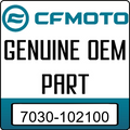 An Image of the Genuine CFMOTO Logo reading 'GENUINE OEM PART' 7030-102100