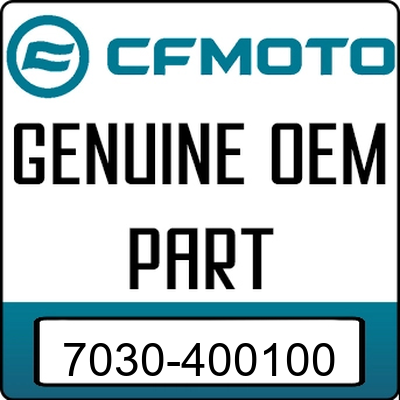 An Image of the Genuine CFMOTO Logo reading 'GENUINE OEM PART' 7030-400100