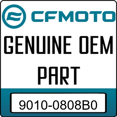 An Image of the Genuine CFMOTO Logo reading 'GENUINE OEM PART' 9010-0808B0