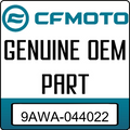 An Image of the Genuine CFMOTO Logo reading 'GENUINE OEM PART' 9AWA-044022