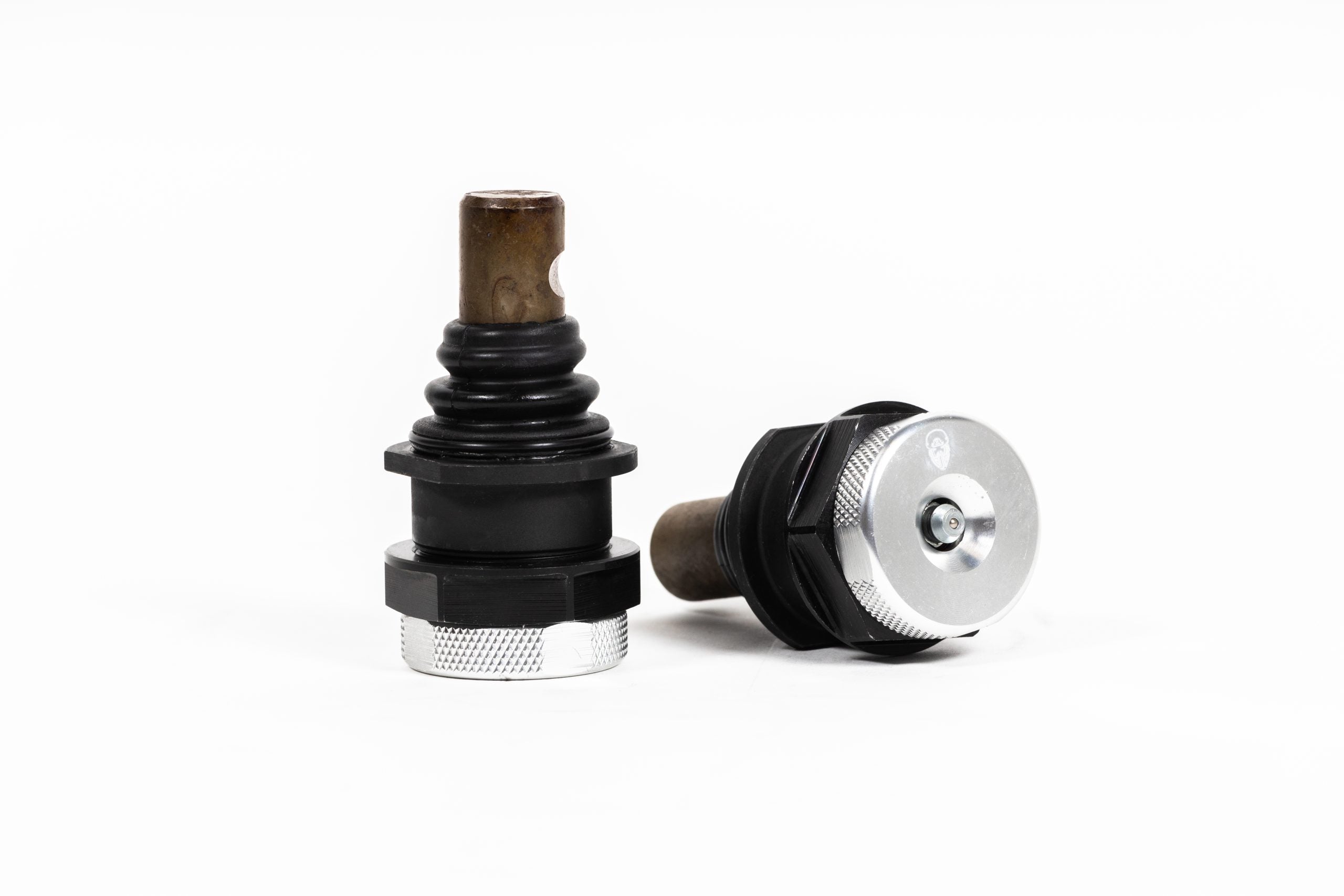Can-Am Heavy Duty Lower Ball Joints by Black Ops Machine - 07-20-06 - Front Side By Side Grease Fitting View