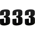 Race Number 3 Black 6" by Moose Offroad