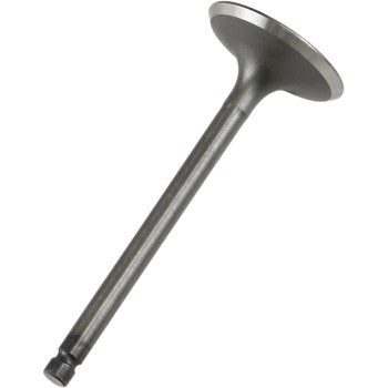 The Yamaha Intake Valve by Prox features a long, cylindrical metal stem and a flat, round head, crafted to OEM specifications and displayed against a white background.