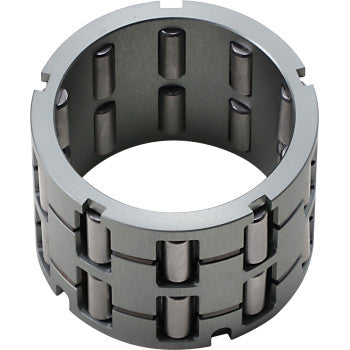 The Polaris Sprague Carrier Kit by All Balls features metal rollers evenly spaced inside a 7075 Aluminum cage, with an open circular design for easy installation, viewed at an angle to highlight its structure.