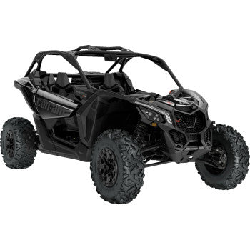 A 1:18 scale black Can-Am Maverick X3 by New Ray Toys, featuring rugged details like large tires and roll cage—perfect for collectors seeking a realistic off-road utility vehicle model.