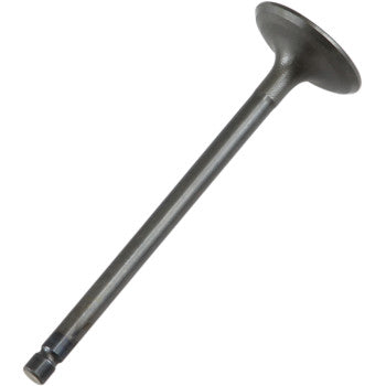The Yamaha Intake Valve by Prox features a long, cylindrical metal stem and flat circular head, precision engineered to OEM standards and displayed on a plain white background.