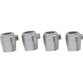 Hose Finishers - Silver - 4-Pack by Jagg Oil Coolers