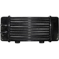 Universal Oil Cooler - 10-Row - Gloss Black by Jagg Oil Coolers