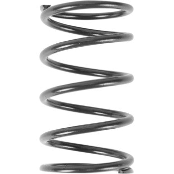 A close-up view of the black Polaris Primary Spring by Epi, made from Chrome Silicon and vertically positioned against a white backdrop, engineered for top RPM and high engagement.