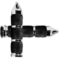 Indian Spike Air Cushioned Grips - Chrome by Avon Grips
