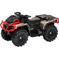Mini Outlander 1:18 Scale Black Brown Red without Plow by New Ray Toys