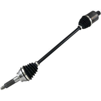 The Polaris Axle Kit Complete Super Duty Rear Left & Right by Epi is a high-quality steel CV axle set with black rubber boots and dual-end joints, engineered as a reliable OEM replacement to transfer torque from transmission to wheels.