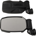 Strike Side View Mirror Rectangle Black 1.875" 2" ROPS Pair by Seizmik