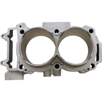 Front view of the Polaris Cylinder 93.00 mm by Moose Offroad, featuring durable cast aluminum construction with two large circular openings and multiple mounting points visible around the edges.