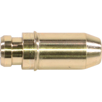 A close-up of the Yamaha Exhaust Valve Guide 0.3957 OD by Kibblewhite, featuring a cylindrical body and precision finish, is shown against a plain white background.
