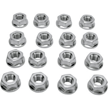 Lug Nuts Flat Chrome 10 mm 16 Pack by Itp