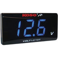 Super Slim Volt Meter Blue Digits 2.22" with x 1.06" H x 0.43" D by Koso North America