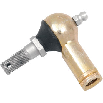 The Tie Rod End Left Inner Outer Right Inner Outer by Epi features a durable metal build, threaded end, hex nut, and right-angle joint—perfect for machinery lubrication and OEM replacement needs.