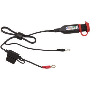 Optimate Permanent Power Lead with Battery Charge Status Jar of 20 by Tecmate
