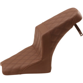 Step-Up Seat - Full Lattice Stitch - Brown by Saddlemen