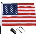 Flag Mount - Pinnacle Luggage Rack - 13" Pole - 10" X 15" Flag by Pro Pad