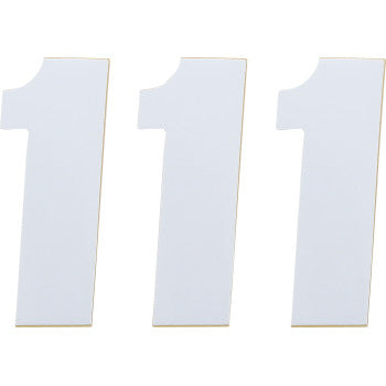 Race Number 1 White 4.5" by Moose Offroad