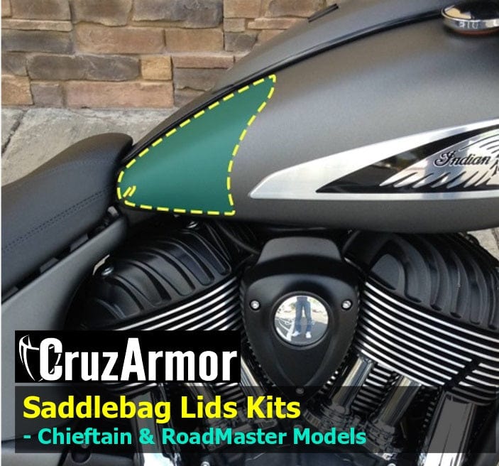 Fuel Tank Protection Kit DIY for Indian Chieftain & Roadmaster by CruzArmor with Logo