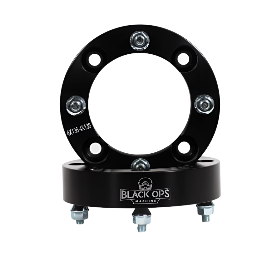 Honda 1.5in Wheel Spacers by Black Ops Machine - 08-70-15 - Front Close Up View