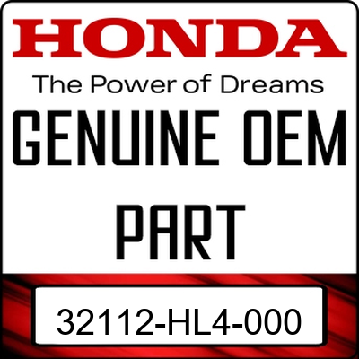 An Image of the Genuine Honda Logo reading 'GENUINE OEM PART' 32112-HL4-000