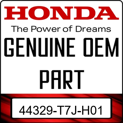 An Image of the Genuine Honda Logo reading 'GENUINE OEM PART' 44329-T7J-H01
