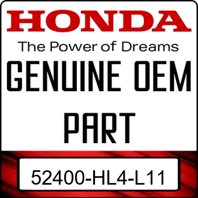 An Image of the Genuine Honda Logo reading 'GENUINE OEM PART' 52400-HL4-L11