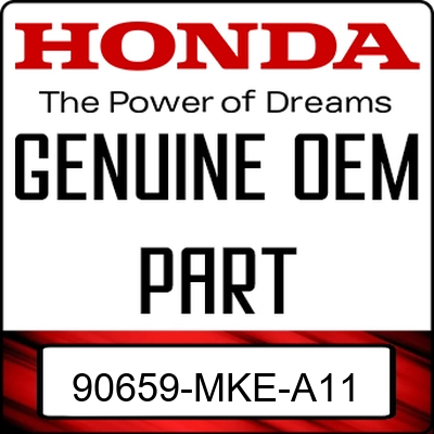 An Image of the Genuine Honda Logo reading 'GENUINE OEM PART' 90659-MKE-A11