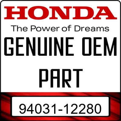 An Image of the Genuine Honda Logo reading 'GENUINE OEM PART' 94031-12280